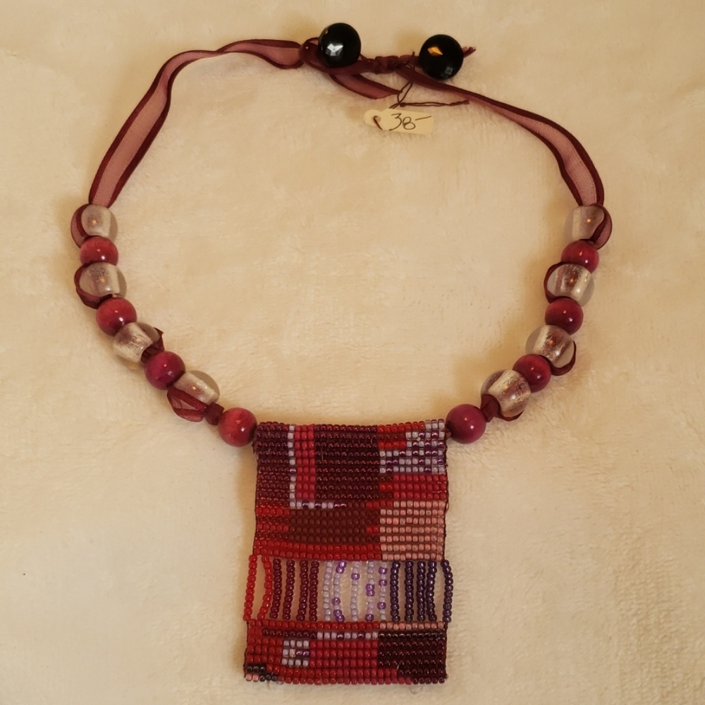 Vintage Beadwork Necklace